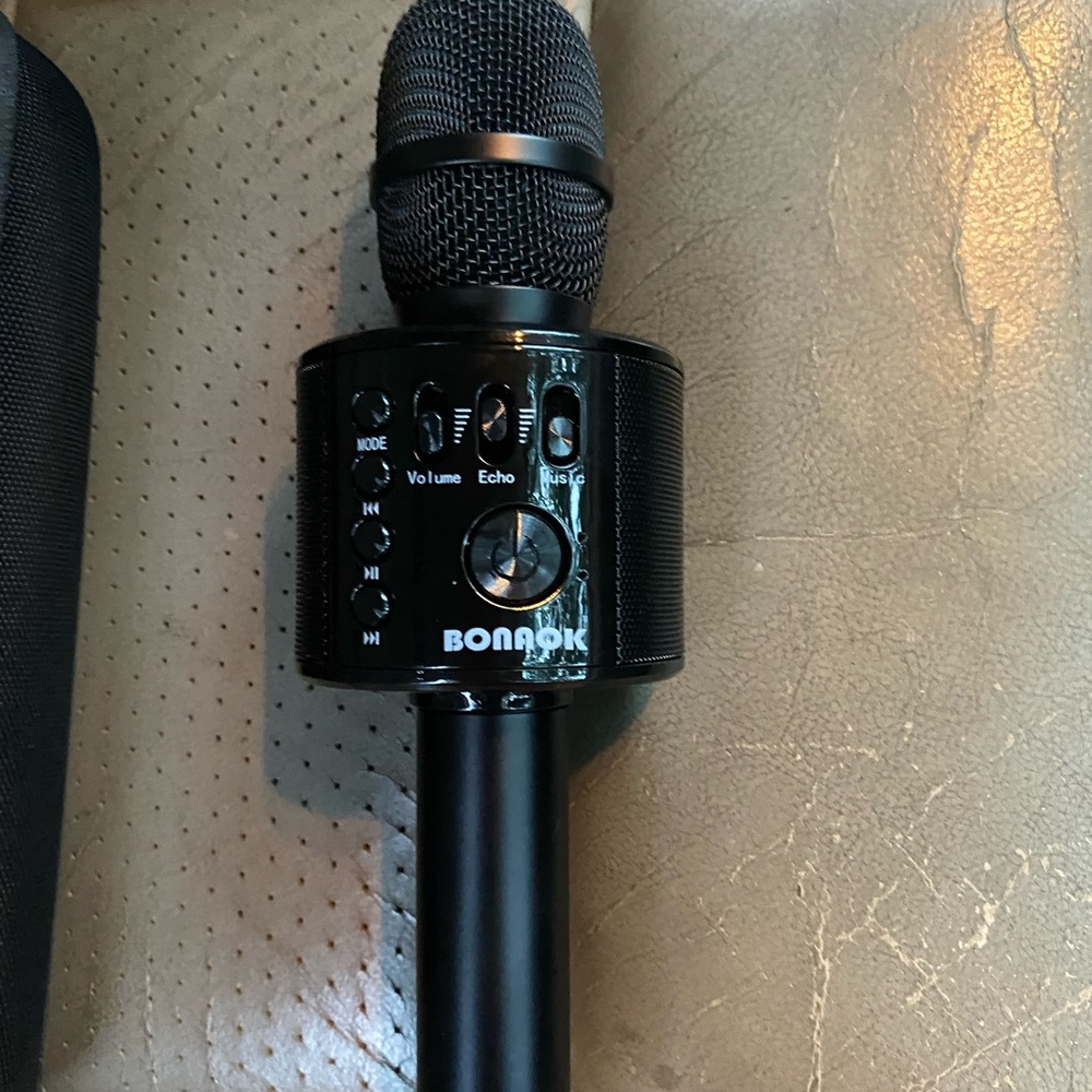 Black Wireless Karaoke Microphone